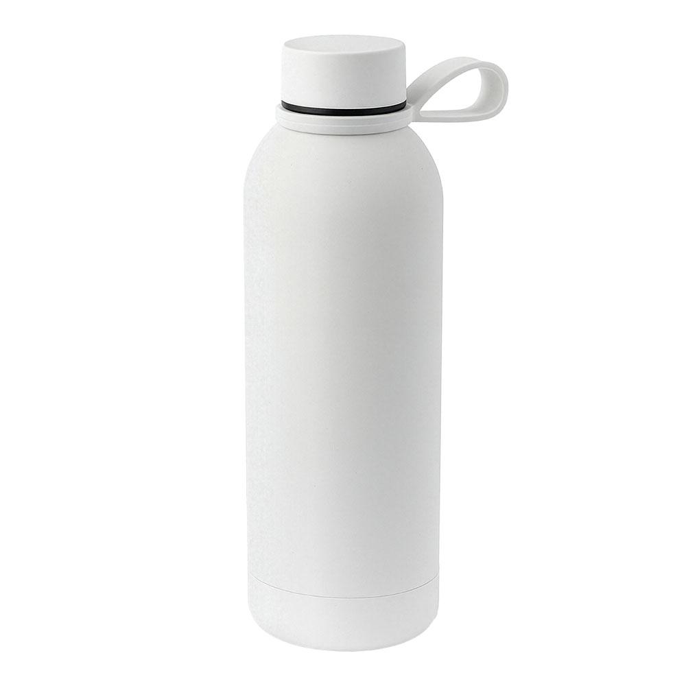 Bottiglia termica in acciaio inossidabile con finitura gommata da 500 ml Bottiglia termica in acciaio inossidabile con finitura gommata da 500 ml